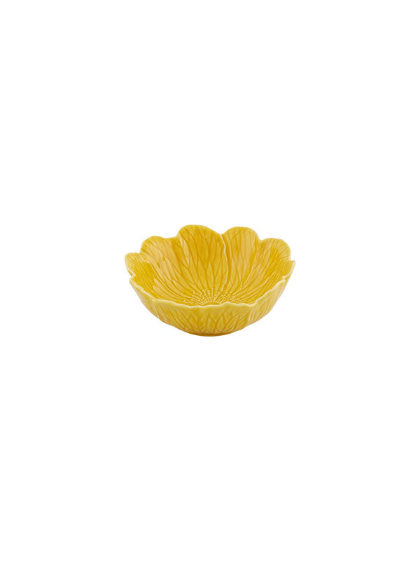Kom "Flora" – Geel -  Ø 17 cm