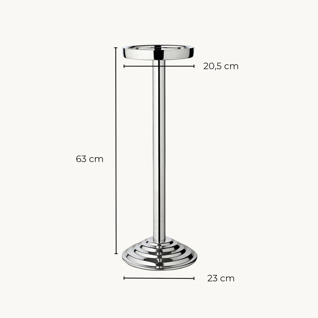 Olbia Standaard voor Wijn- en Champagnekoeler – RVS – Ø 19,5 x H 62 cm