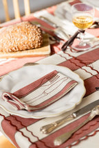 Stoffen servetten Auguste Rust (set van 2)