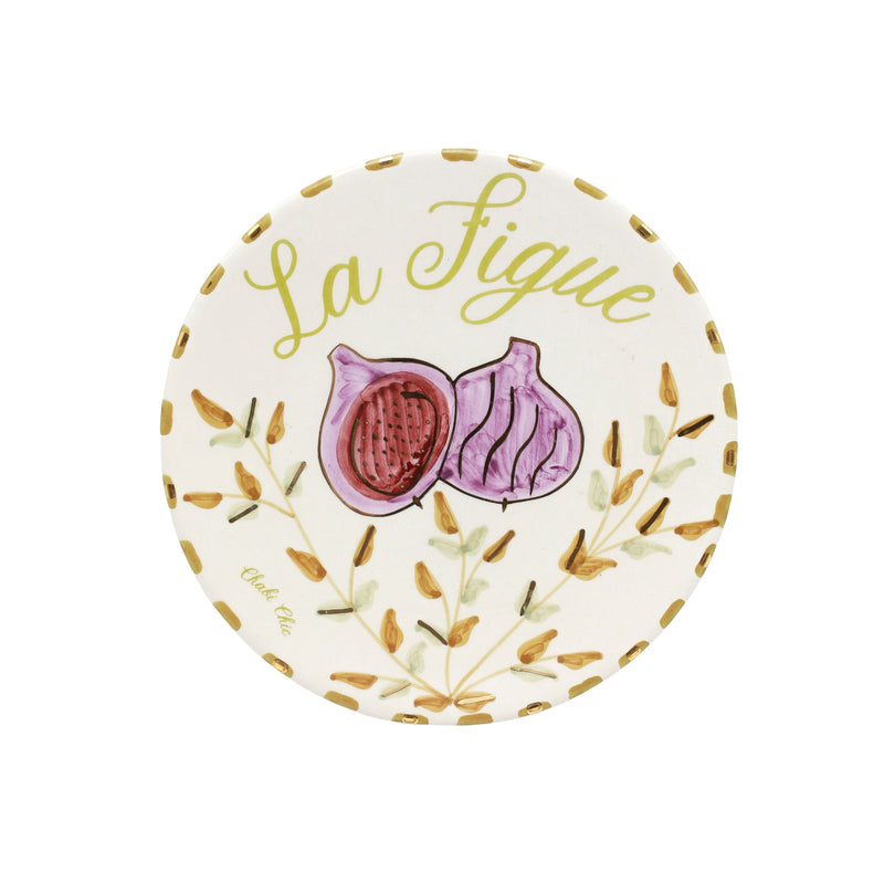 Keramisch bord "La Figue"  -  Ø 20 cm