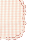 Vlekwerende Linnen Placemat – 50x35 cm - Vichy Roze