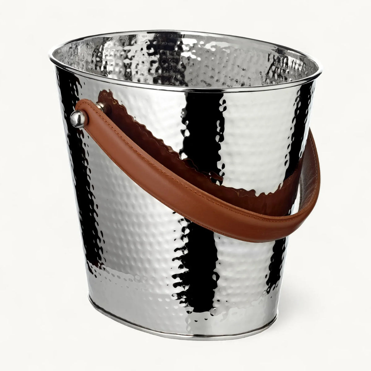Gavin Wijnkoeler – Gehamerd RVS – 26 x 21 x H 23 cm