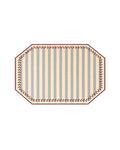 Vlekwerende Linnen Placemat – 50x35 cm - Blauwe Streepjes