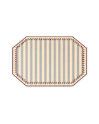 Vlekwerende Linnen Placemat – 50x35 cm - Blauwe Streepjes