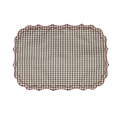 Vlekwerende Linnen Placemat – 50x35 cm - Vichy Espresso