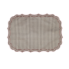 Vlekwerende Linnen Placemat – 50x35 cm - Vichy Espresso
