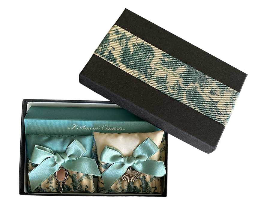 Toile de Jouy - doos met 2 geurzakjes
