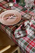 Stoffen kerstservetten Angèle Red (set van 2)