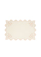 Vlekwerende Linnen Placemat – 50x35 cm - Licht roze met broderie