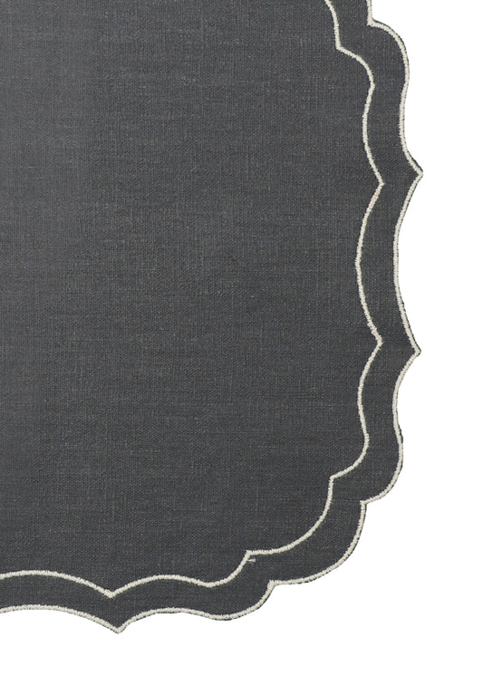 Vlekwerende Linnen Placemat – 50x35 cm - Donkerblauw