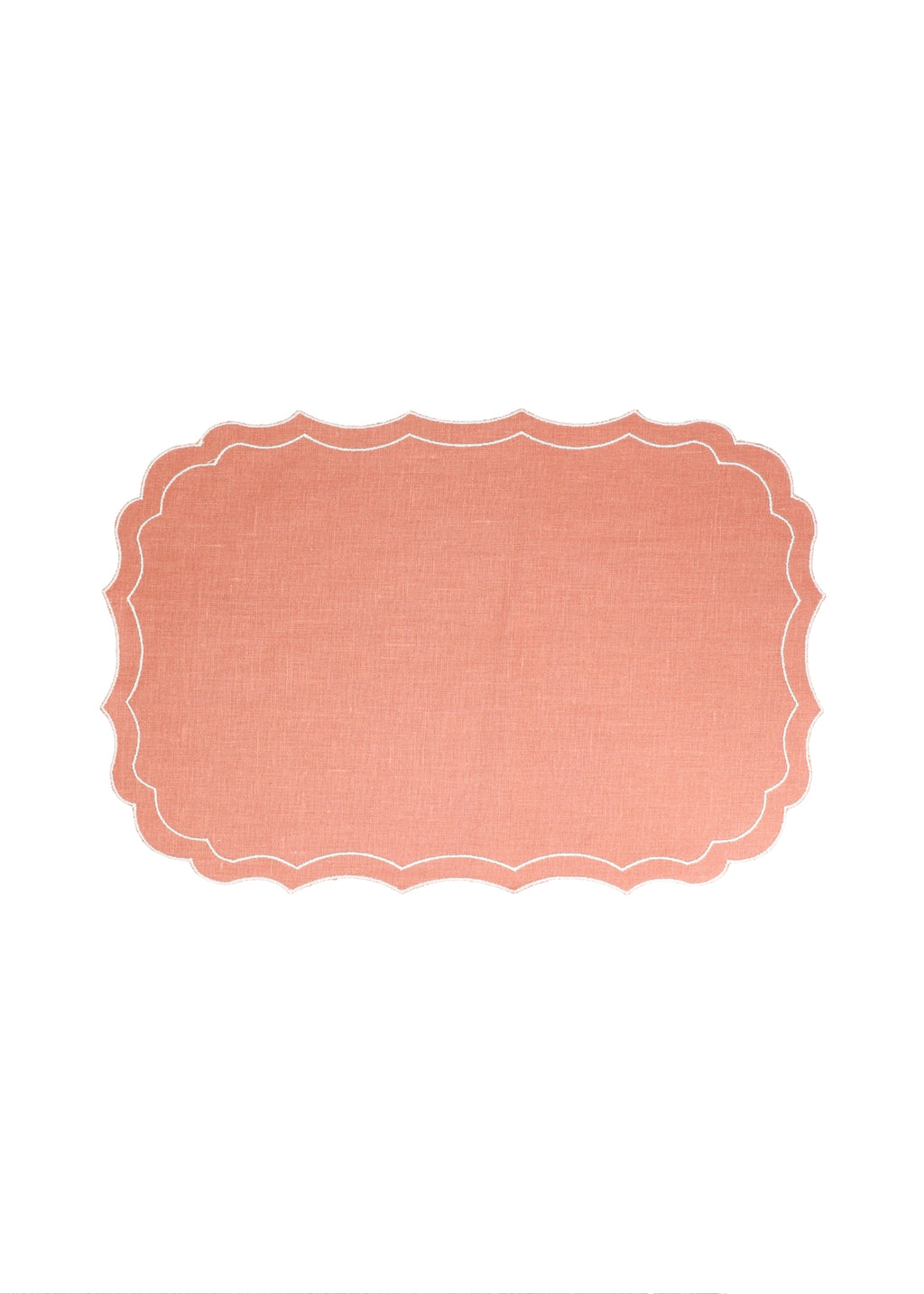Vlekwerende Linnen Placemat – 50x35 cm - Terracotta