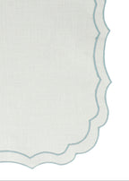 Vlekwerende Linnen Placemat – 50x35 cm - Lichtblauw