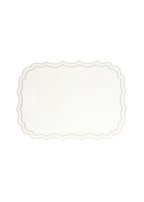 Vlekwerende Linnen Placemat – 50x35 cm - Wit