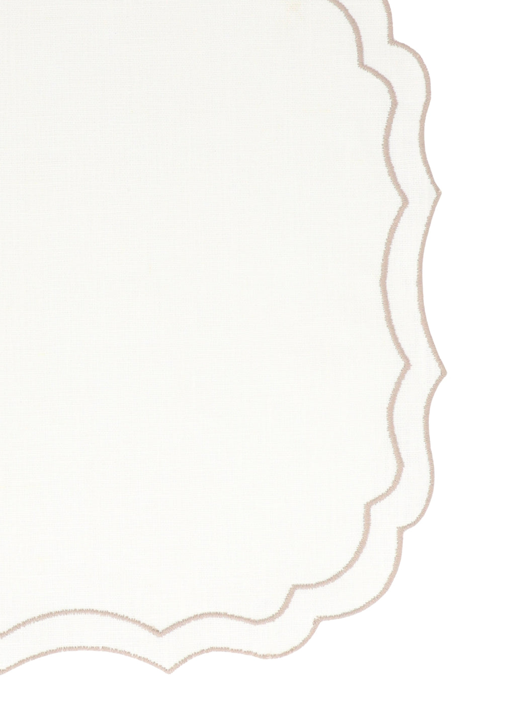 Vlekwerende Linnen Placemat – 50x35 cm - Wit