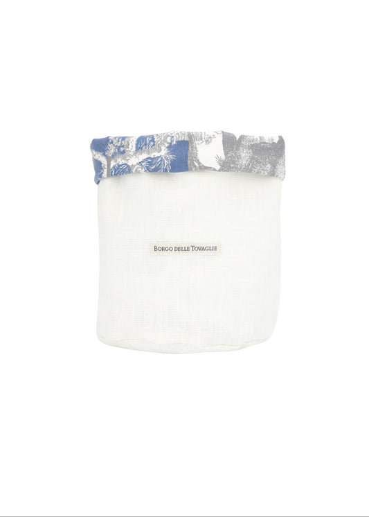 Broodmand - dubbelzijdig – Ø15 cm - Blauw