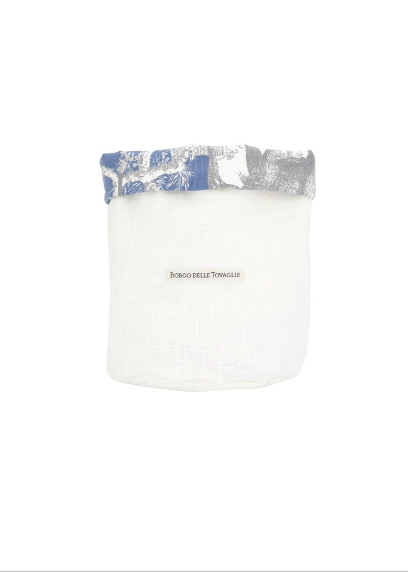 Broodmand - dubbelzijdig – Ø15 cm - Blauw