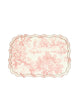 Vlekwerende Katoenen Placemat – 50x35 cm - Roze Toile De Jouy