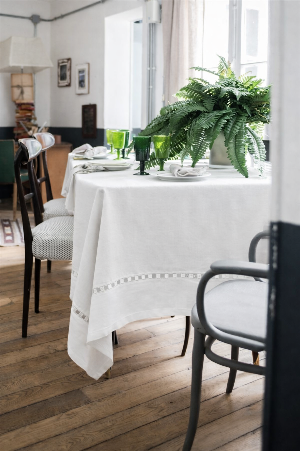 Riviera tafellaken – linnen – Avorio – 170 x 220 cm