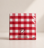 Napkins - Red Vichy - 40x40