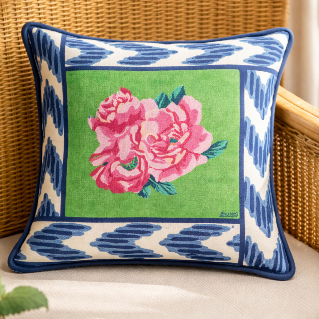 Nina Rose - Kussensloop - Mint - 60×60 cm