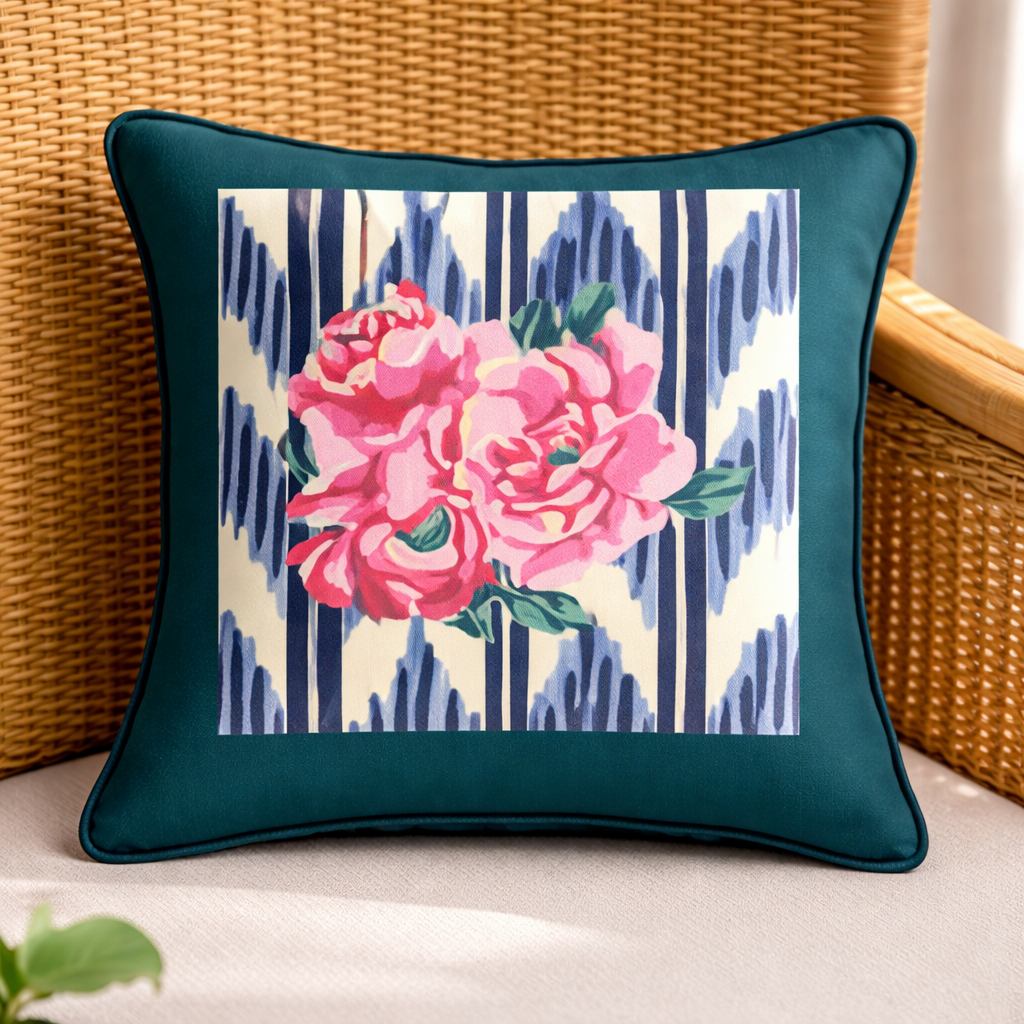 Nina Rose - Kussensloop - Mint - 45×45 cm