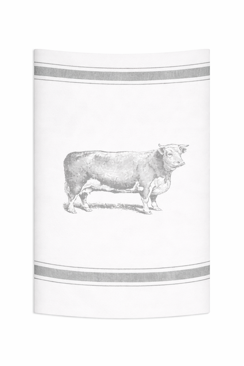 Theedoek 100% katoen - Stier volledig