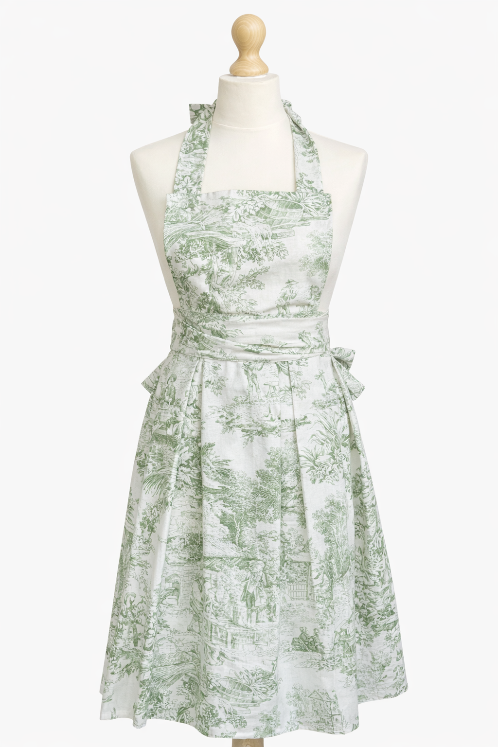 Gilda keukenschort – katoen - Toile de Jouy