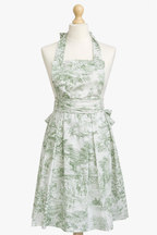 Gilda keukenschort – katoen - Toile de Jouy