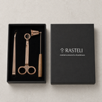 Geschenkset Kaarsen Accessoires - Koper
