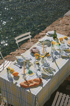 Stoffen Servetten - Perette Sky (Set 2) - Gele Tulpen