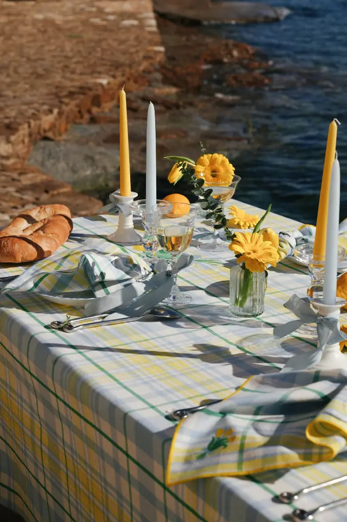 Tafellaken - Perette Sky - Gele Tulpen