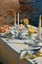 Stoffen Servetten - Perette Sky (Set 2) - Gele Tulpen