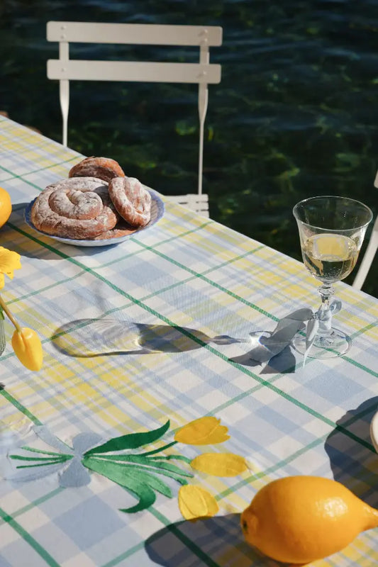 Tablecloth - Perette Sky - Yellow Tulips
