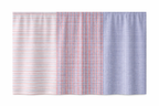 Tafellaken - Blauw met rood gestreept 100% katoen - 150 × 340 cm