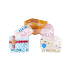 Likio Happy Gingerbread mini hair claws shaped like gifts with bows