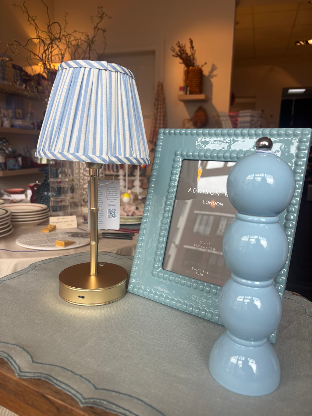 Bamboo Tafellamp Basis – Goud (25 cm)