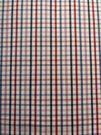 Tafellaken - Blauw met rood gestreept 100% katoen - 150 × 340 cm