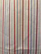 Tafellaken - Blauw met rood gestreept 100% katoen - 150 × 340 cm