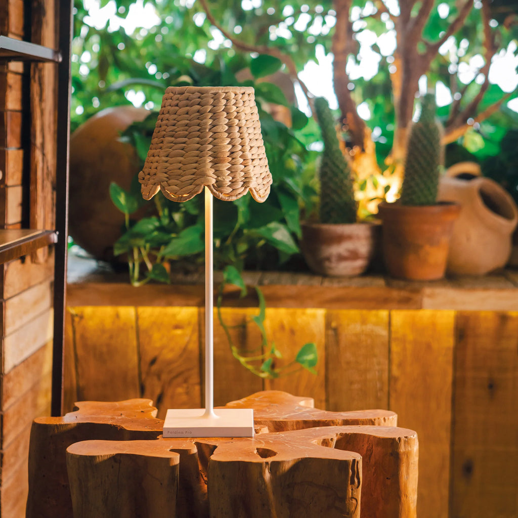 Lampenkap Poldina – Gevlochten Waterhyacint