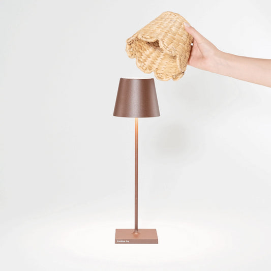 Poldina Lampshade – Braided Water Hyacinth