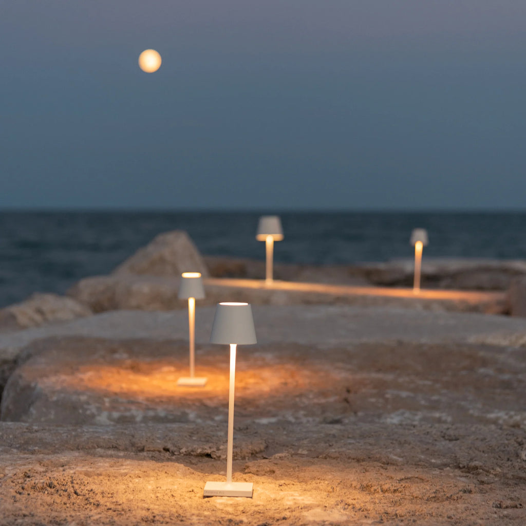 Tafellamp Poldina Micro Wit – Draadloos & Dimbaar