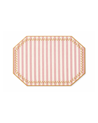 Placemats set roze streepjes