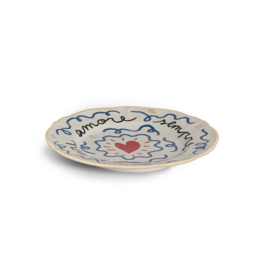 Porseleinen bordje - HART -  Ø 16,5 cm