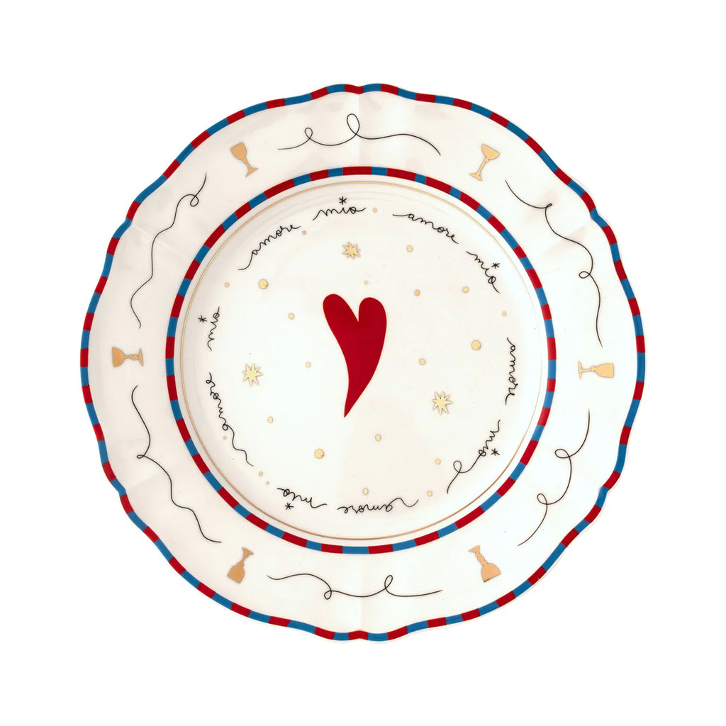 Pangea - Dinner plate - "Amore Mio" - Ø 26.5 cm