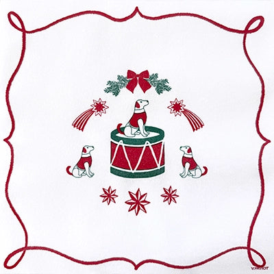 Papieren kerst- en winterservetten 40x40