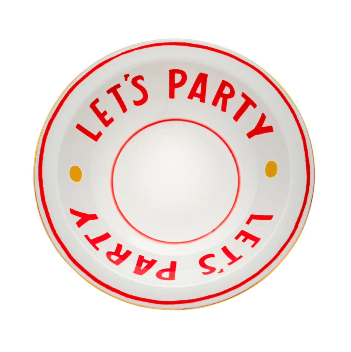 Porseleinen Kom "Let's Party" -  Ø 21 cm