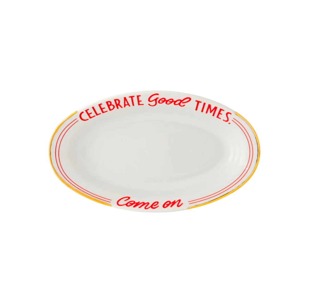 Porseleinen schaaltje "Celebrate Good Times " - 17 × 10 cm