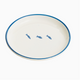 Bord – Blauw Vismotief (Ø 28 cm)