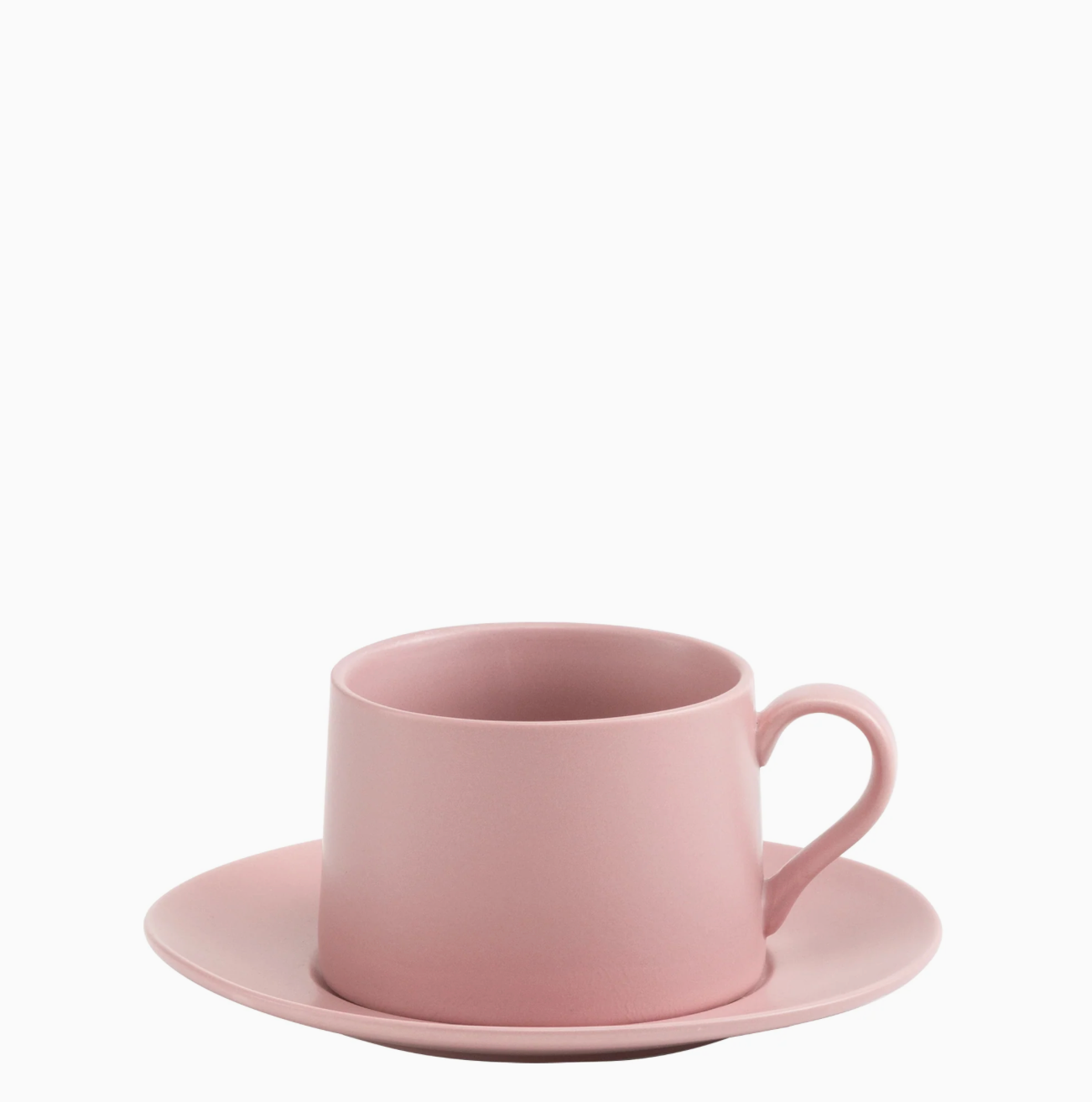 Theetas met Schoteltje – Roze 43,5 cl