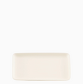 Rectangular Porcelain Plate – Ivory – 12.5 × 23 cm